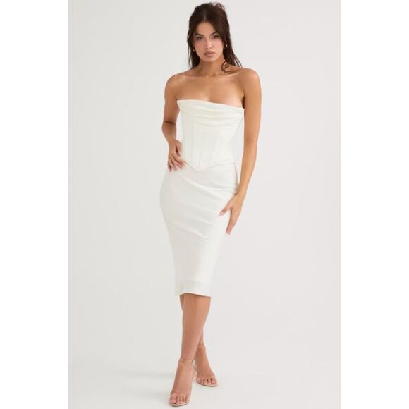 House of CB White Strapless Dress - Picture 2 of 15